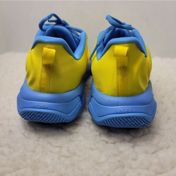 Nike Giannis Immortality 4 Mens Sneaker Size 5 Yellow Blue Basketball Shoes - Picture 4 of 11